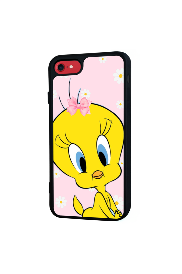 iPhone SE Uyumlu Tweety Tasarımlı Glossy Premium Kılıf
