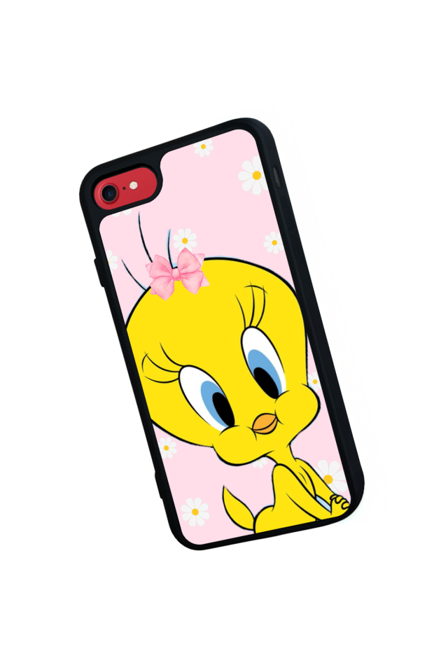 iPhone SE Uyumlu Tweety Tasarımlı Glossy Premium Kılıf
