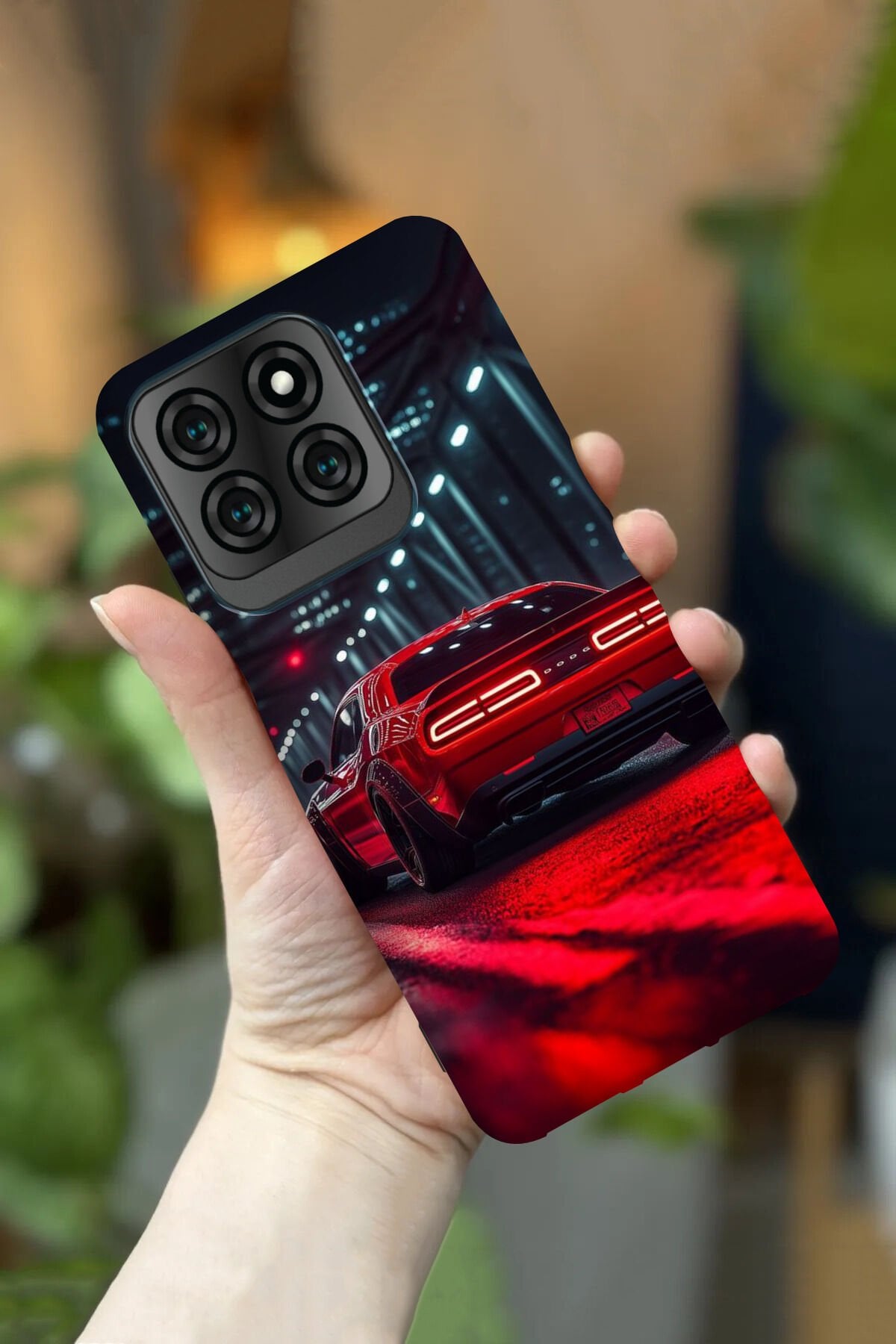 Reeder S71 Uyumlu Kamera Korumalı Araba Desenli HD Baskılı Silikon Kılıf