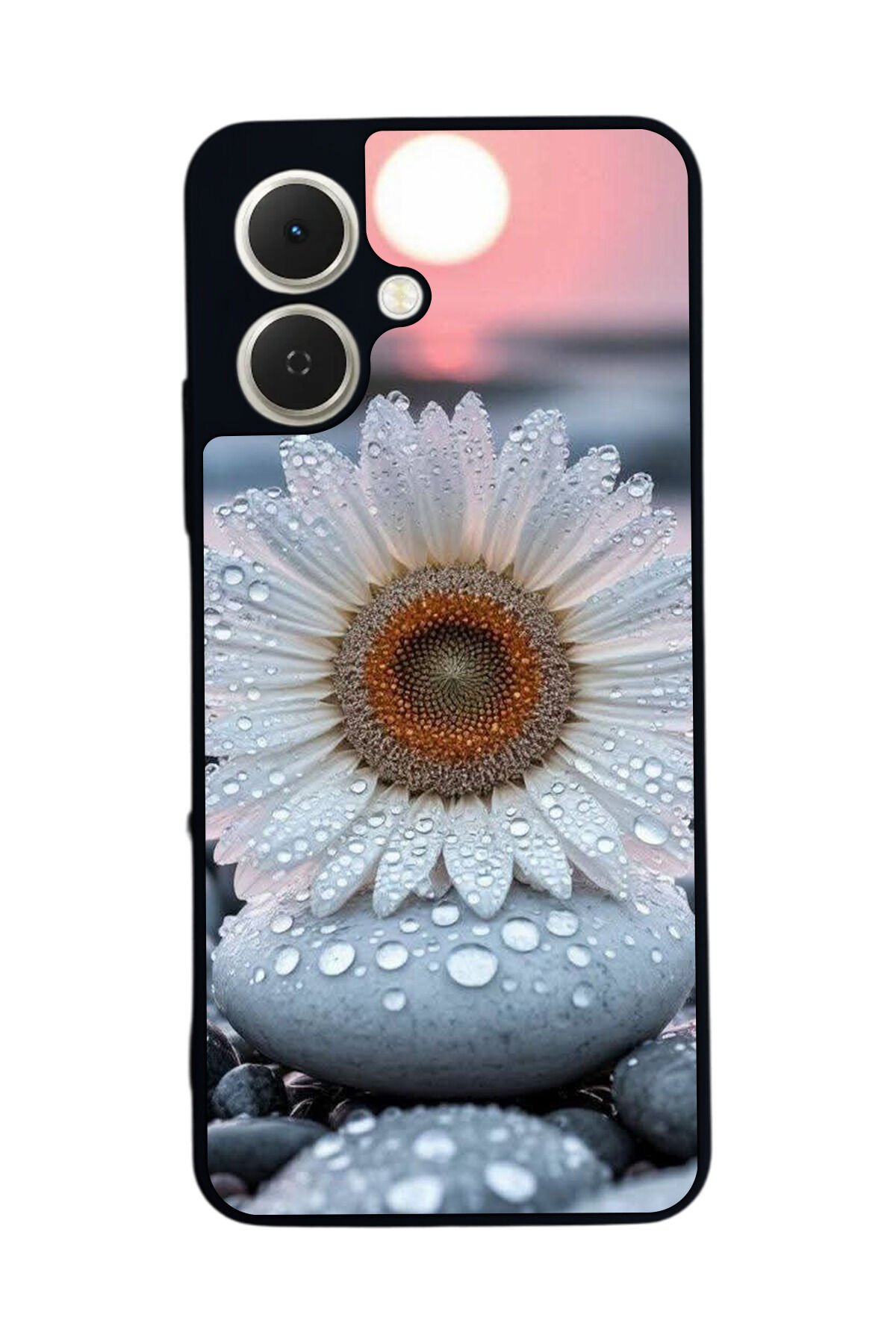 Tecno Spark GO 2 Uyumlu Cicek Tasarımlı Glossy Premium Kılıf