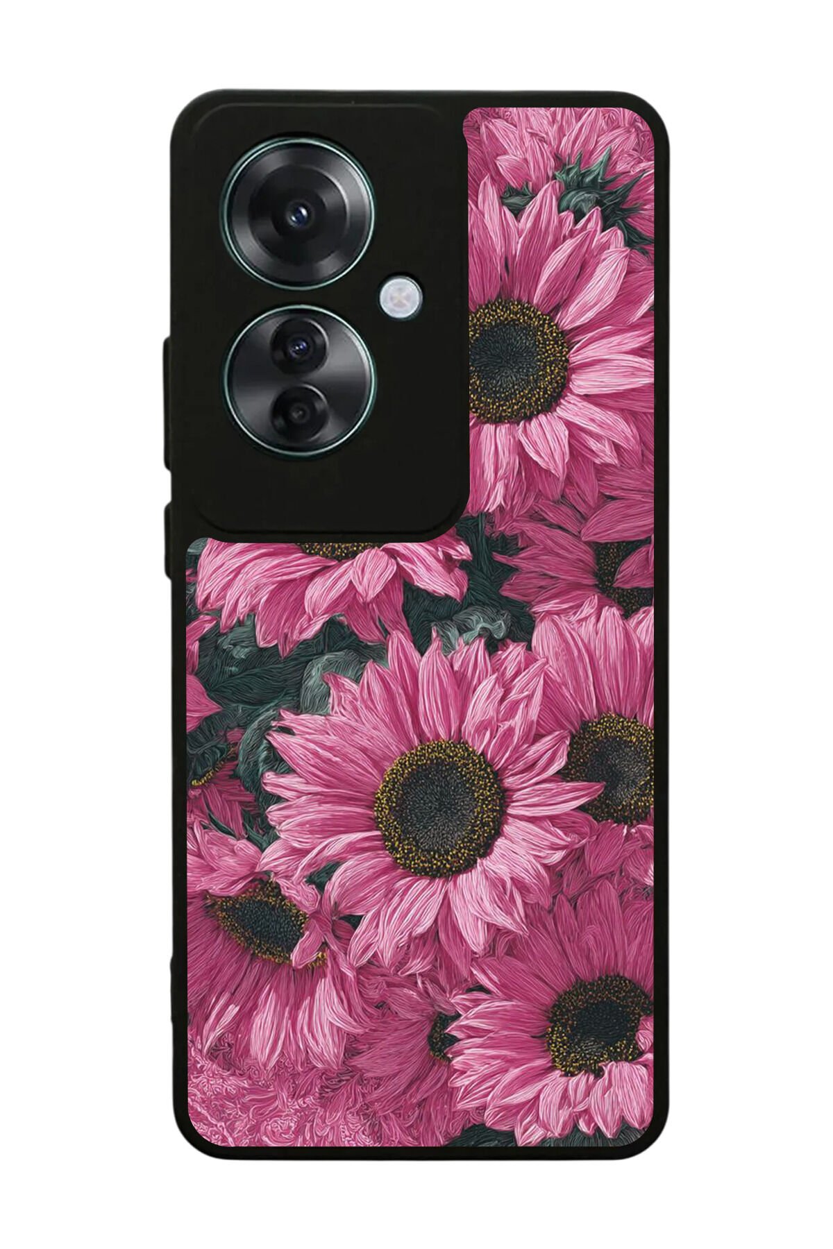 Oppo Reno 11F Uyumlu Cicek Tasarımlı Glossy Premium Kılıf