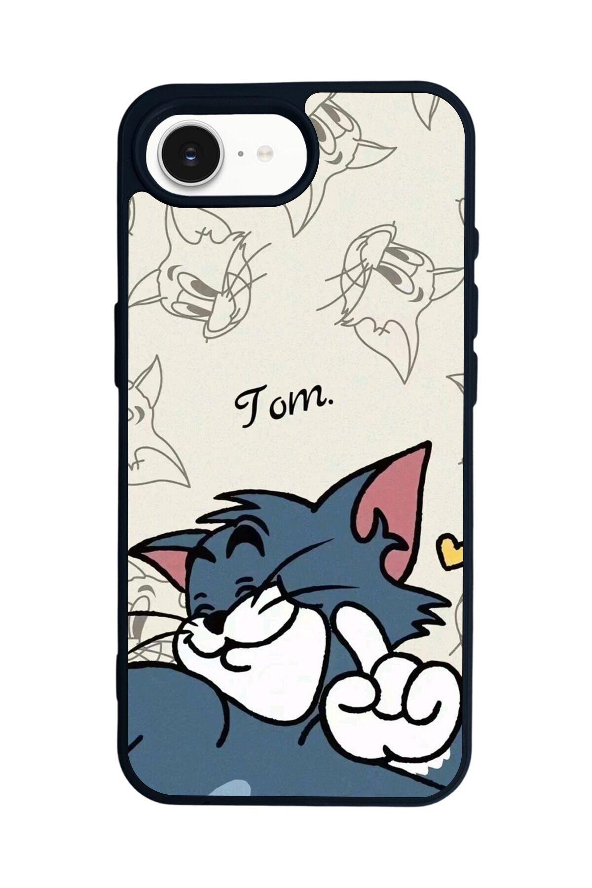 iPhone 16E Uyumlu Tom And Jerry Tasarımlı Glossy Premium Kılıf