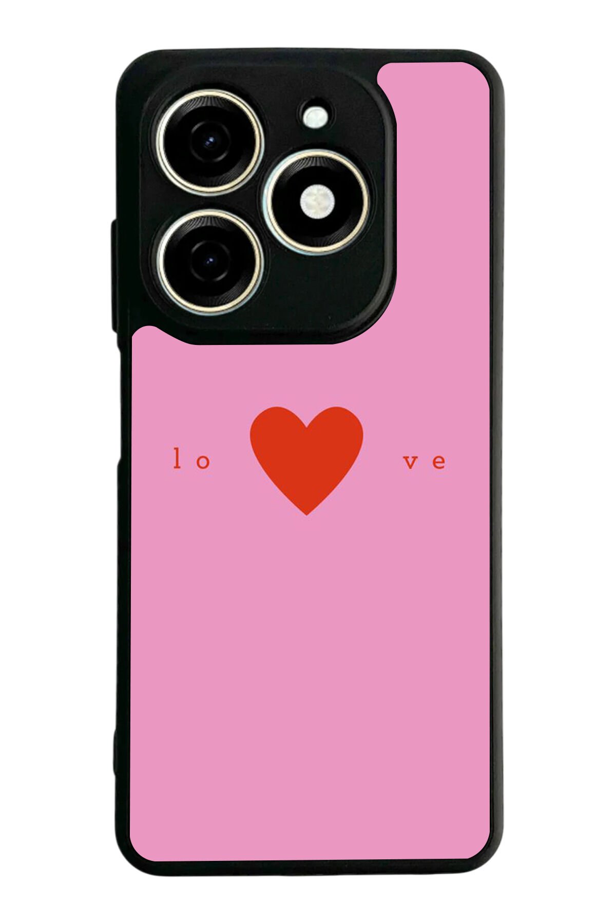 Infınıx Smart 8 Pro Uyumlu Kalp Love Tasarımlı Glossy Premium Kılıf