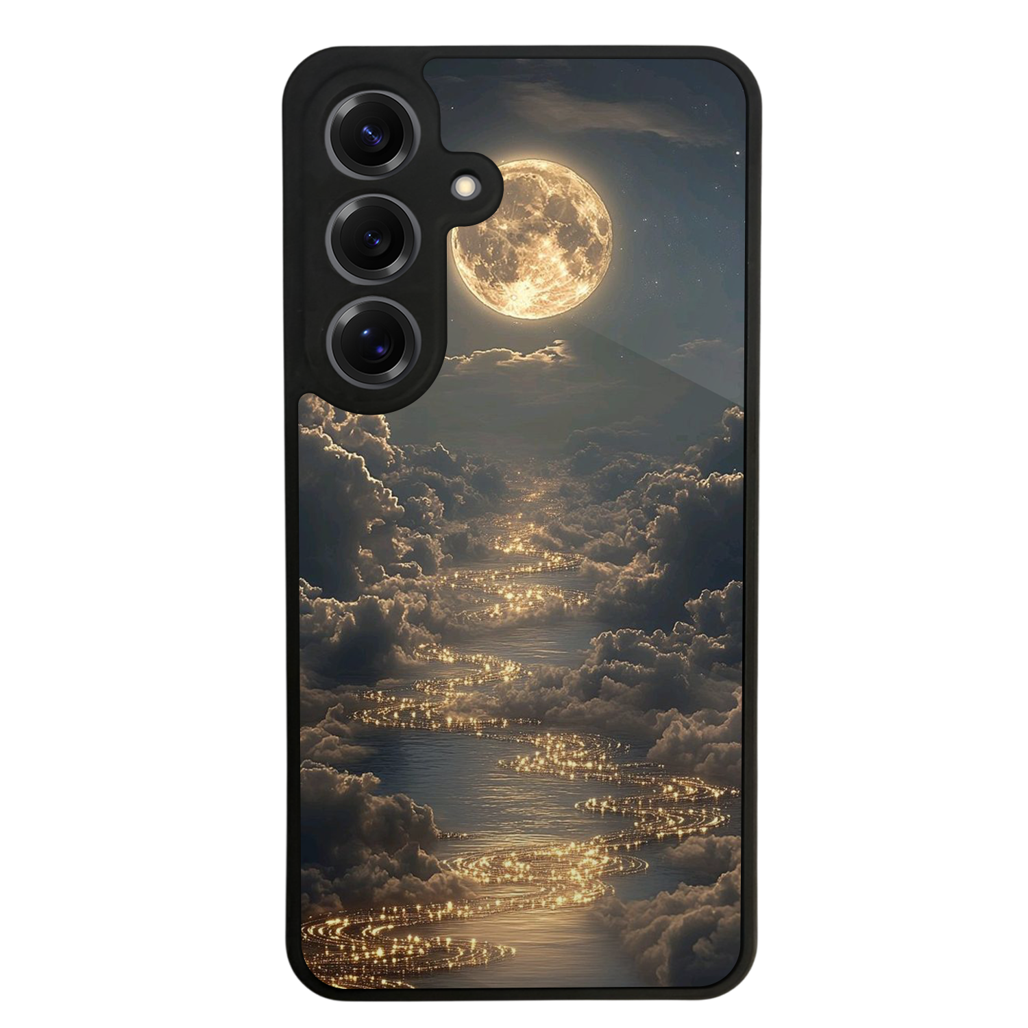 Samsung Galaxy S25 Uyumlu Ay Tasarımlı Glossy Premium Kılıf