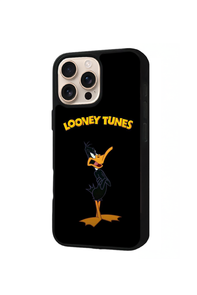 iPhone 15 Pro Uyumlu Daffy duck Tasarımlı Glossy Premium Kılıf