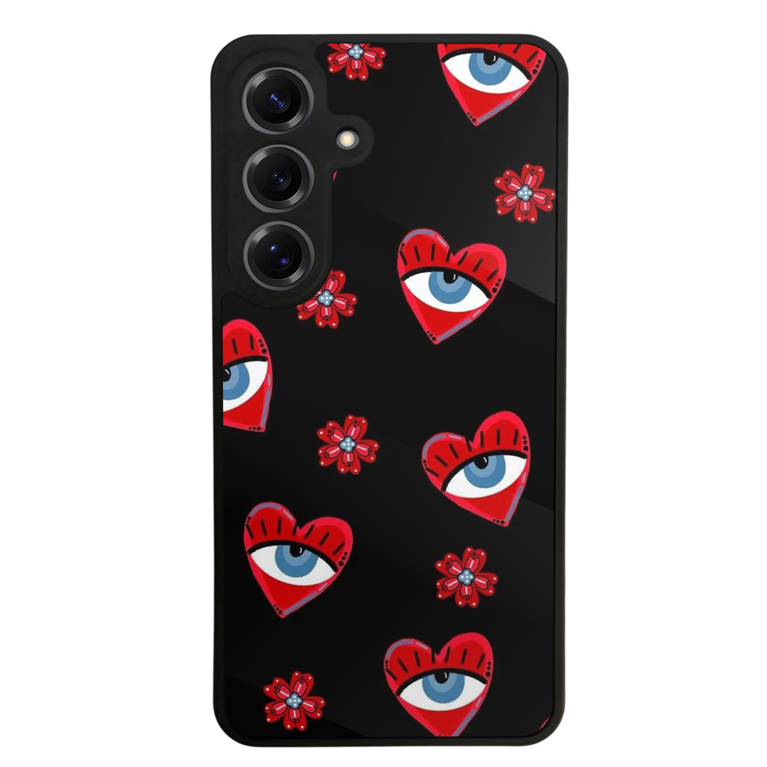 Samsung Galaxy S25 Uyumlu Göz Tasarımlı Glossy Premium Kılıf