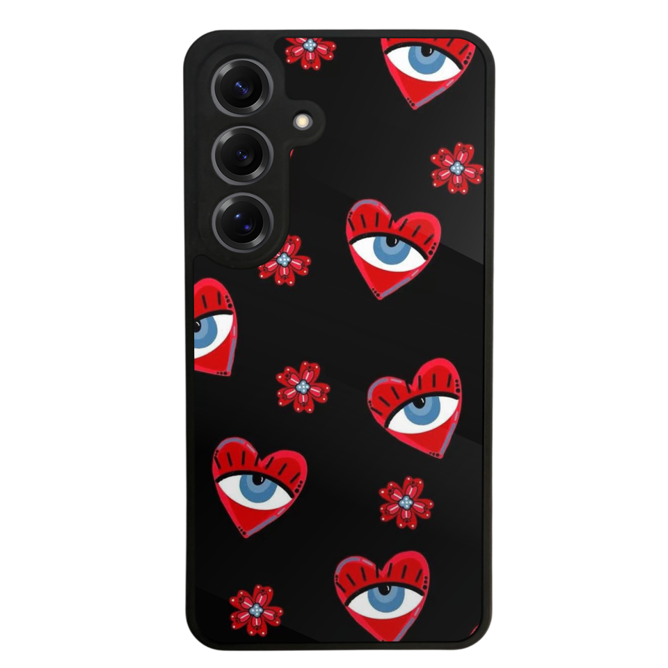 Samsung Galaxy S25 Uyumlu Göz Tasarımlı Glossy Premium Kılıf