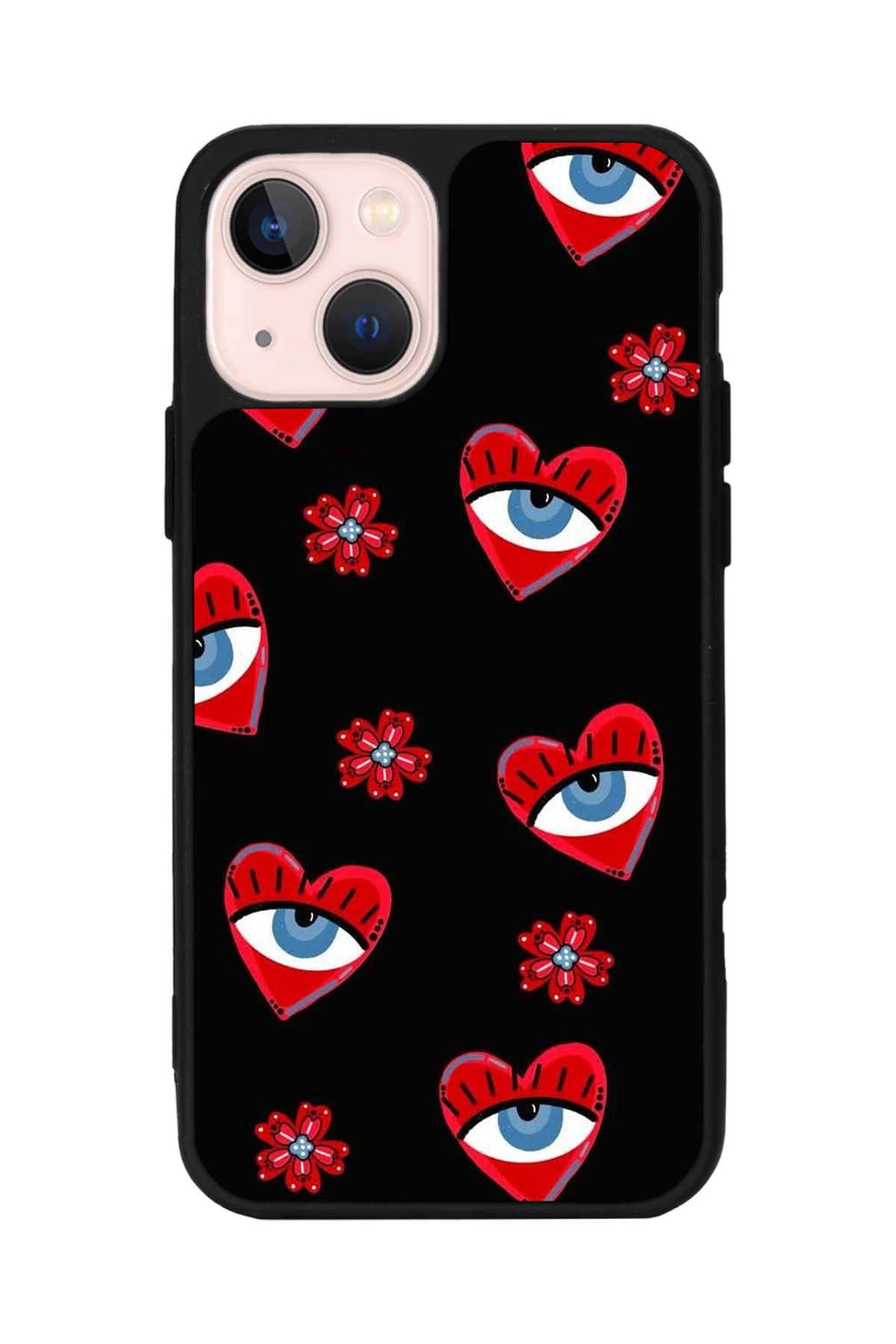 iPhone 13/14 Uyumlu Göz Tasarımlı Glossy Premium Kılıf