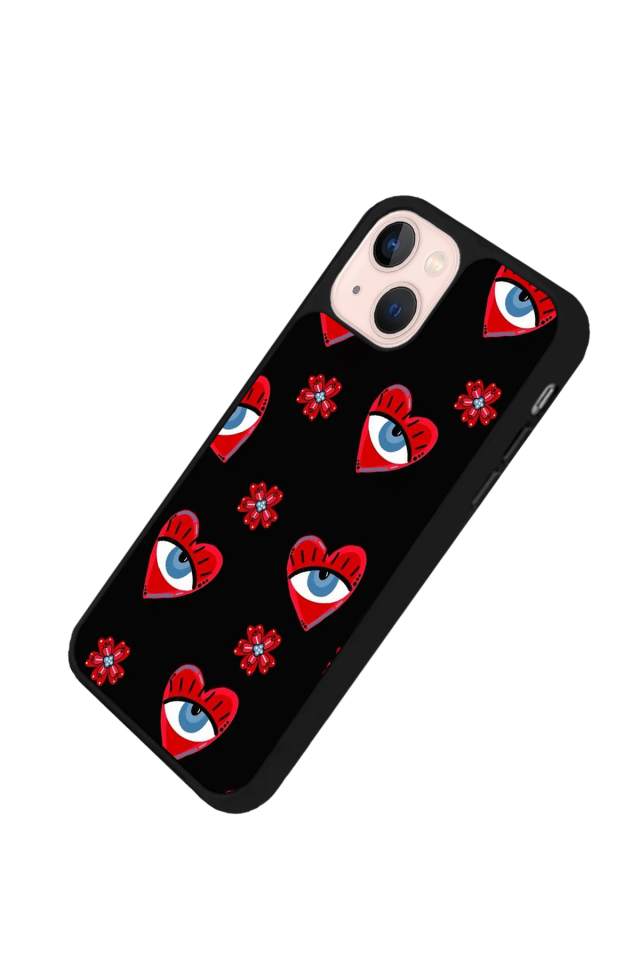 iPhone 13/14 Uyumlu Göz Tasarımlı Glossy Premium Kılıf