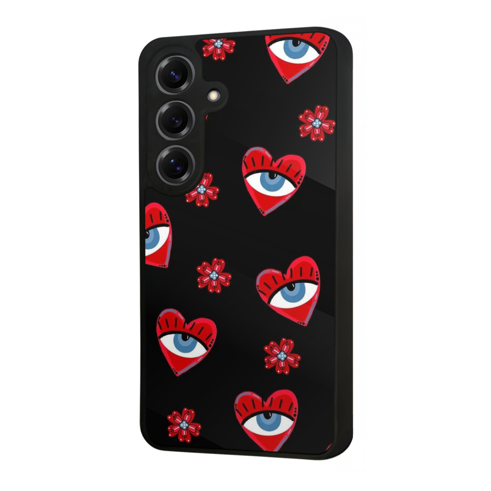 Samsung Galaxy S25 Uyumlu Göz Tasarımlı Glossy Premium Kılıf