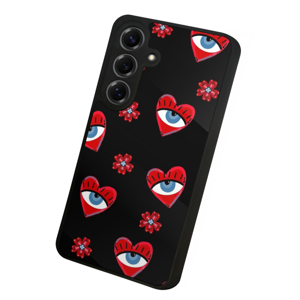 Samsung Galaxy S25 Uyumlu Göz Tasarımlı Glossy Premium Kılıf