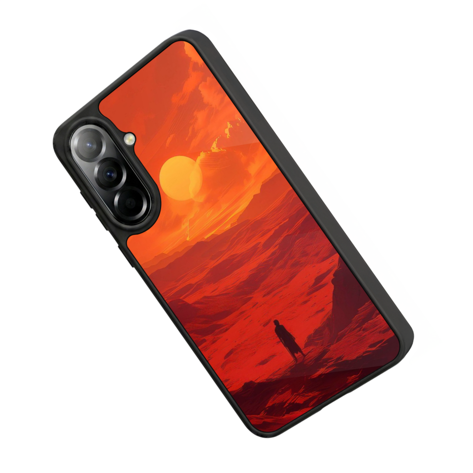 Samsung Galaxy A37 Uyumlu Güneş Tasarımlı Glossy Premium Kılıf