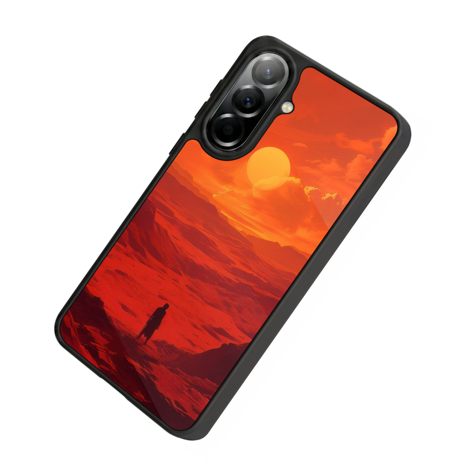 Samsung Galaxy A37 Uyumlu Güneş Tasarımlı Glossy Premium Kılıf