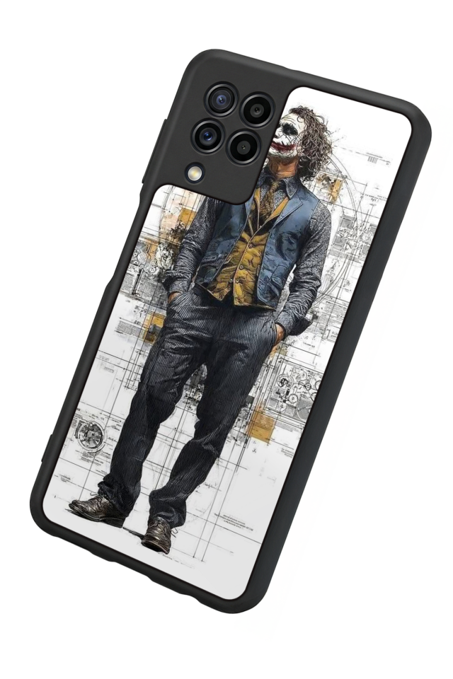 Samsung Galaxy M32 Uyumlu Joker Tasarımlı Glossy Premium Kılıf