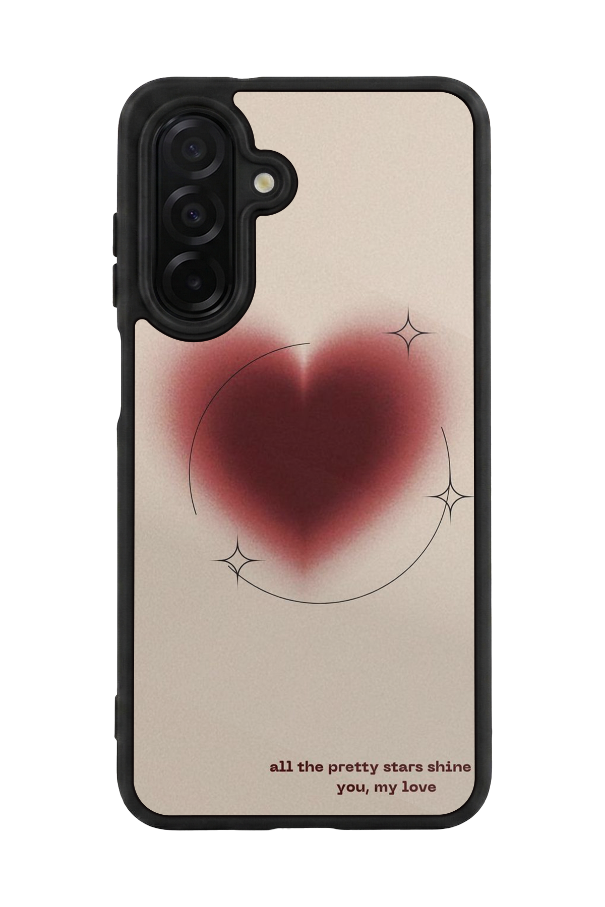 Samsung Galaxy A56 Uyumlu Kalp Love Tasarımlı Glossy Premium Kılıf
