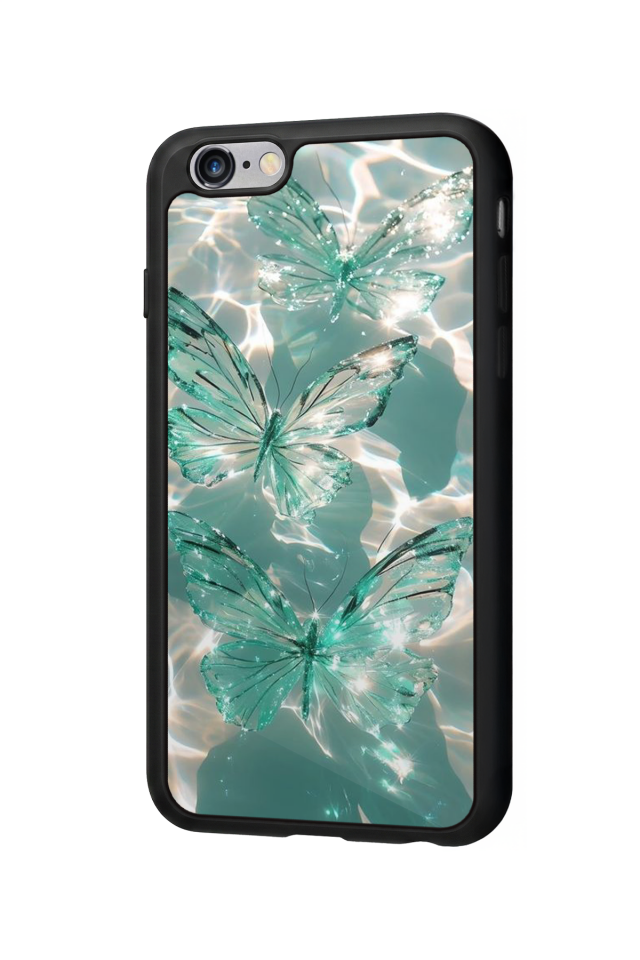 iPhone 6 Plus Uyumlu Kelebek Tasarımlı Glossy Premium Kılıf