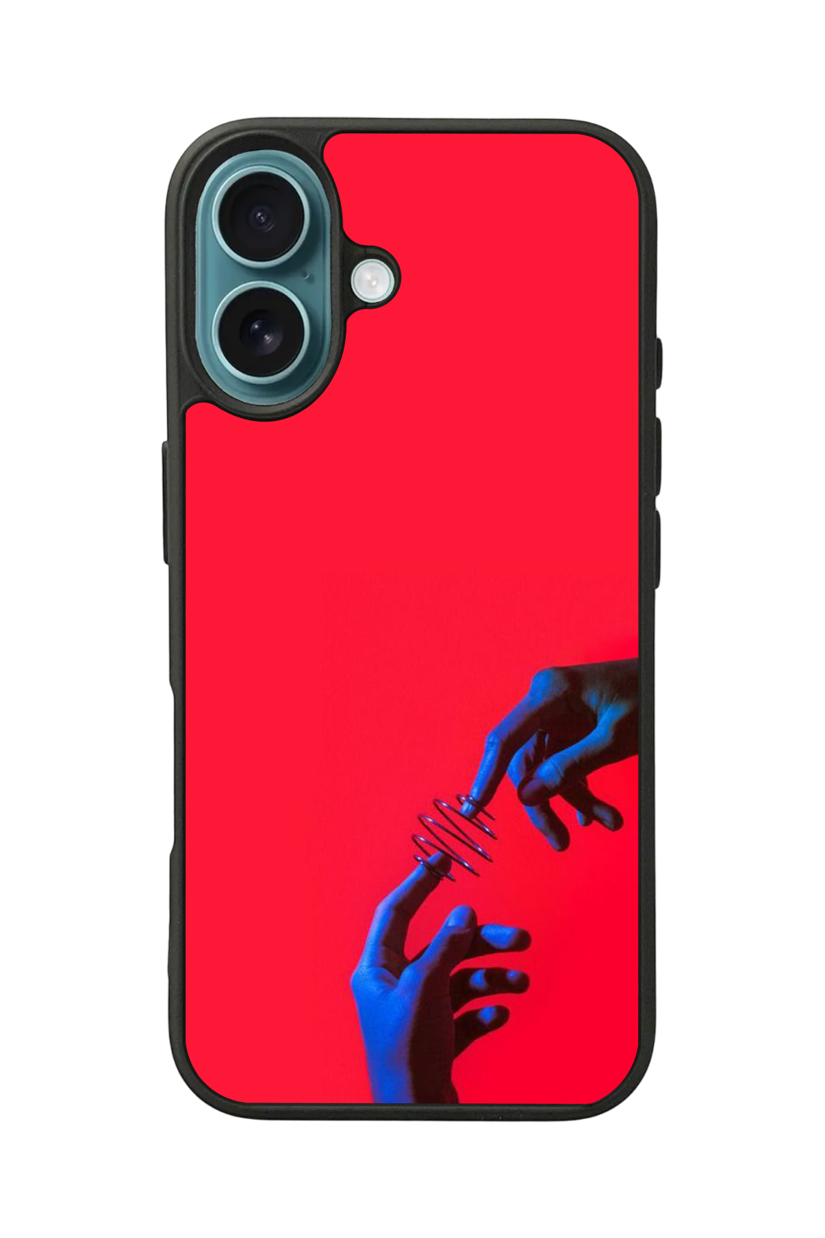iPhone 16 Uyumlu Kirmizi Tasarımlı Glossy Premium Kılıf