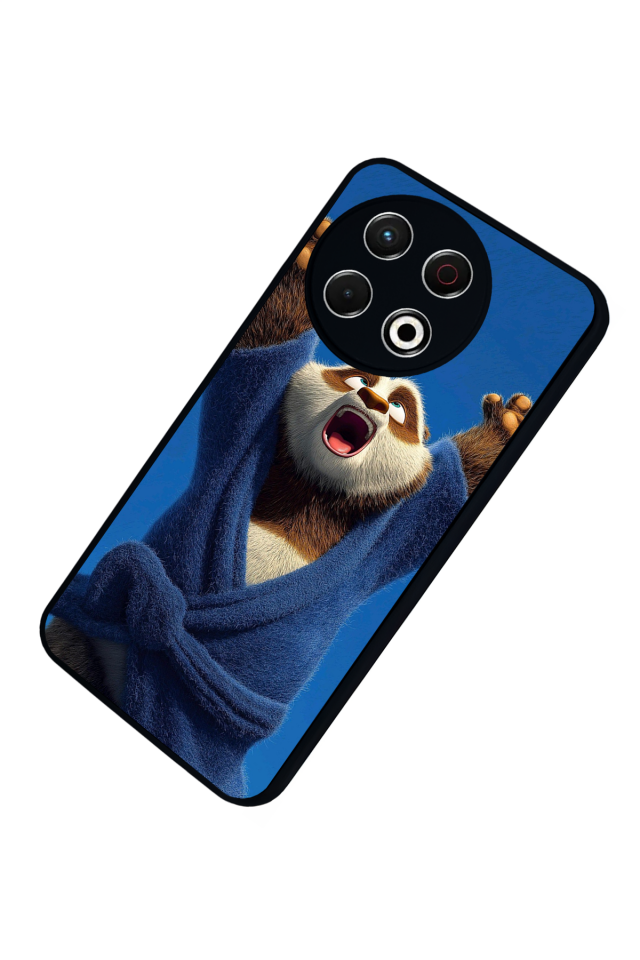 Tecno Spark 30 Pro Uyumlu Kung Fu Panda Tasarımlı Glossy Premium Kılıf