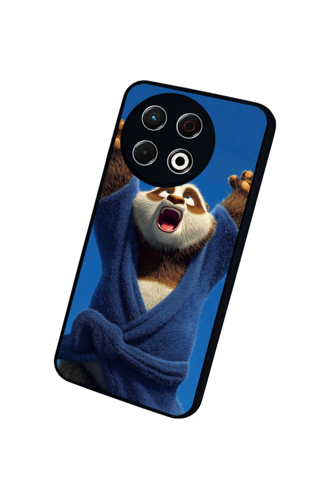 Tecno Spark 30 Pro Uyumlu Kung Fu Panda Tasarımlı Glossy Premium Kılıf