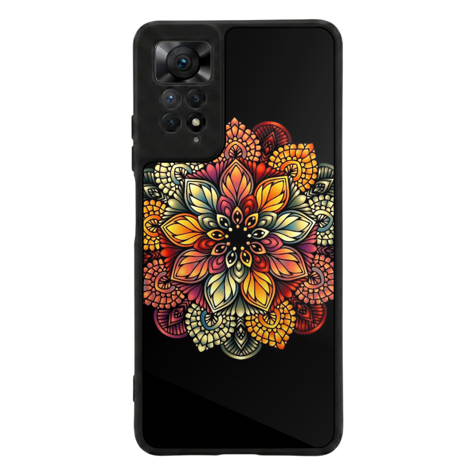 Xiaomi Redmi Note 11 Pro Uyumlu Mandala Tasarımlı Glossy Premium Kılıf