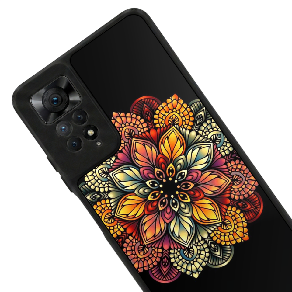 Xiaomi Redmi Note 11 Pro Uyumlu Mandala Tasarımlı Glossy Premium Kılıf