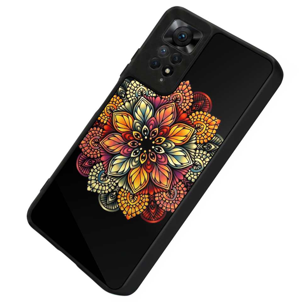 Xiaomi Redmi Note 11 Pro Uyumlu Mandala Tasarımlı Glossy Premium Kılıf