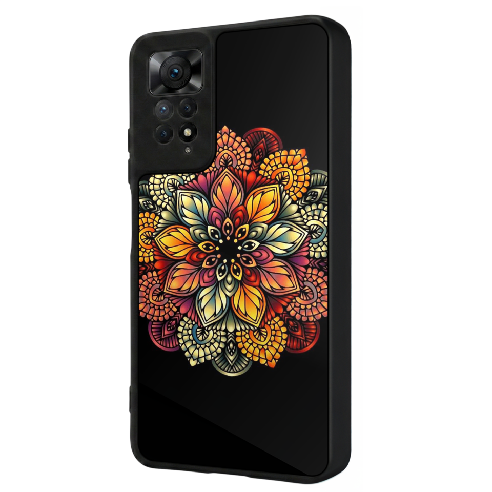 Xiaomi Redmi Note 11 Pro Uyumlu Mandala Tasarımlı Glossy Premium Kılıf