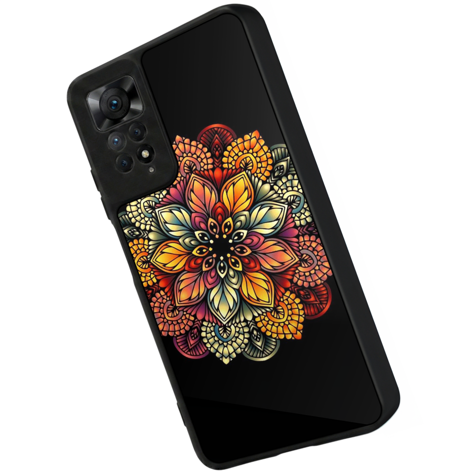 Xiaomi Redmi Note 11 Pro Uyumlu Mandala Tasarımlı Glossy Premium Kılıf