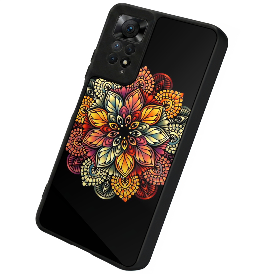 Xiaomi Redmi Note 11 Pro Uyumlu Mandala Tasarımlı Glossy Premium Kılıf