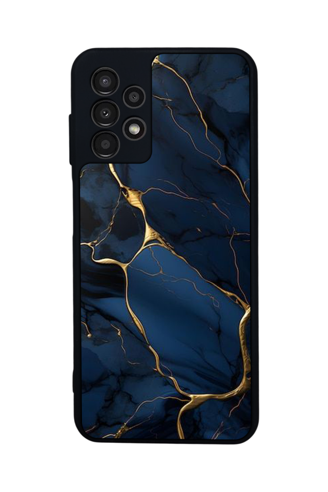 Samsung Galaxy A23 Uyumlu Mermer Marble Tasarımlı Glossy Premium Kılıf