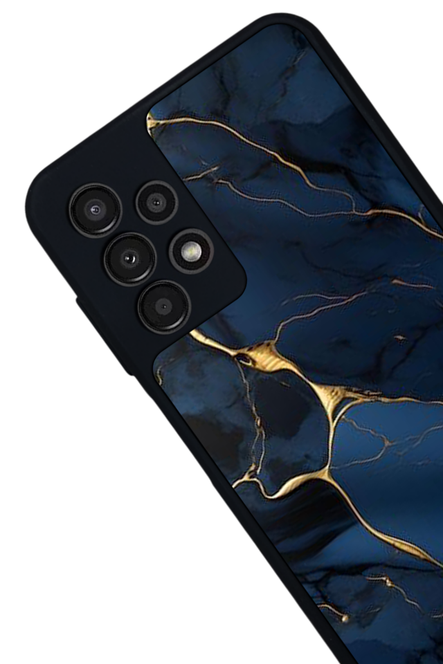 Samsung Galaxy A23 Uyumlu Mermer Marble Tasarımlı Glossy Premium Kılıf