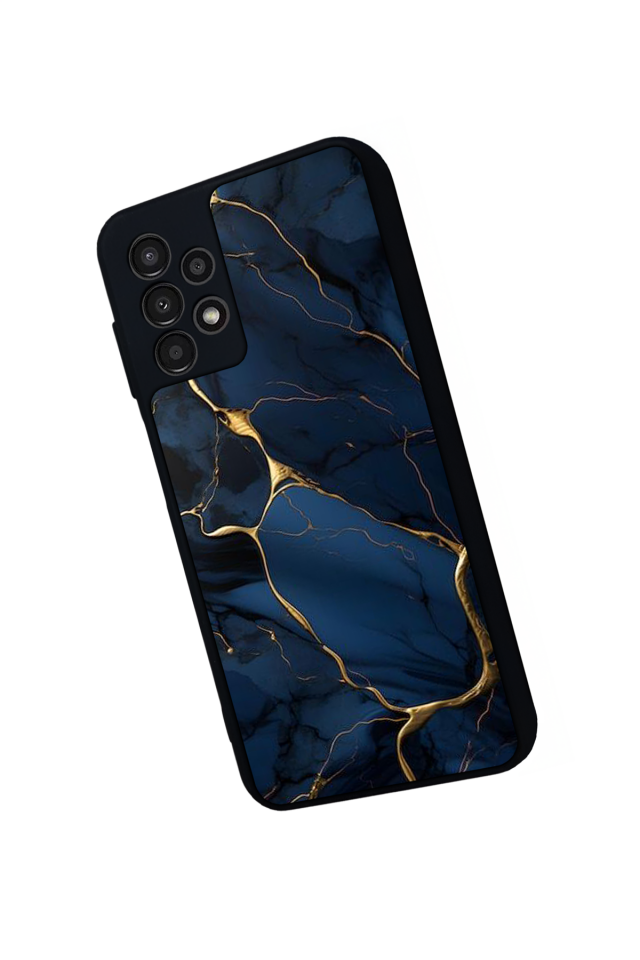 Samsung Galaxy A23 Uyumlu Mermer Marble Tasarımlı Glossy Premium Kılıf