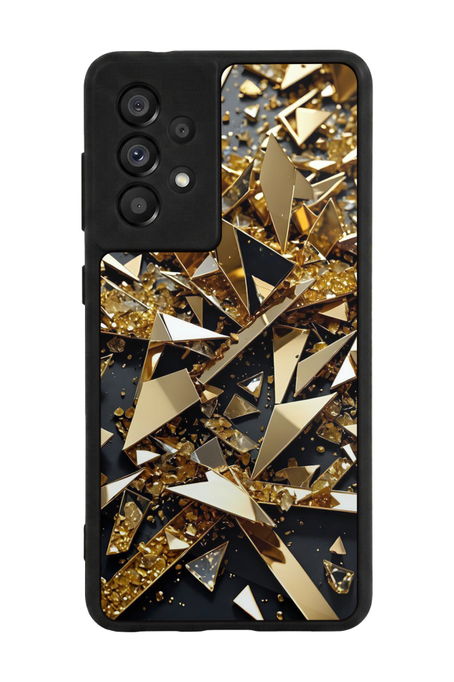 Samsung Galaxy A73 Uyumlu Mermer Marble Tasarımlı Glossy Premium Kılıf