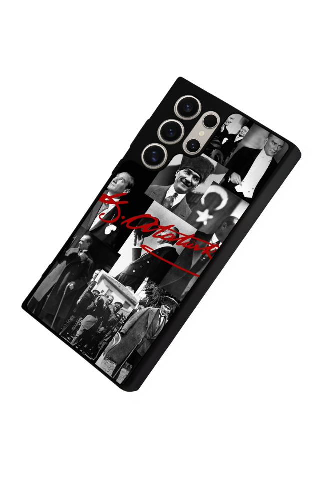Samsung Galaxy S23 Ultra Uyumlu Mustafa Kemal Ataturk Tasarımlı Glossy Premium Kılıf