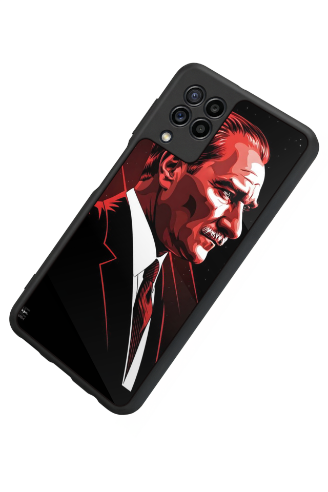 Samsung Galaxy M22 Uyumlu Mustafa Kemal Ataturk Tasarımlı Glossy Premium Kılıf