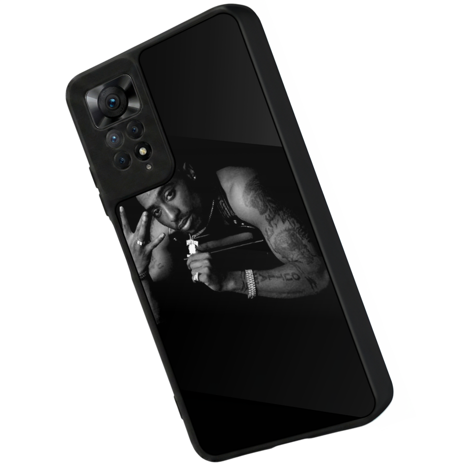 Xiaomi Redmi Note 12 Pro Uyumlu Tupac Tasarımlı Glossy Premium Kılıf