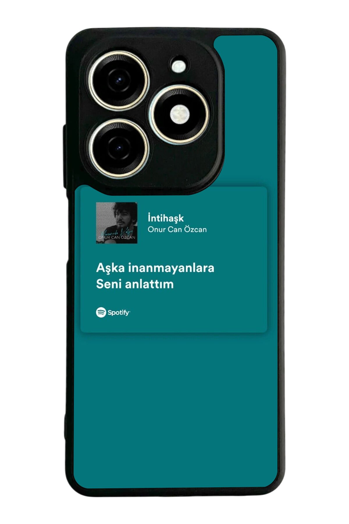 Tecno Spark 20/20C Uyumlu Sarki Sozleri Tasarımlı Glossy Premium Kılıf