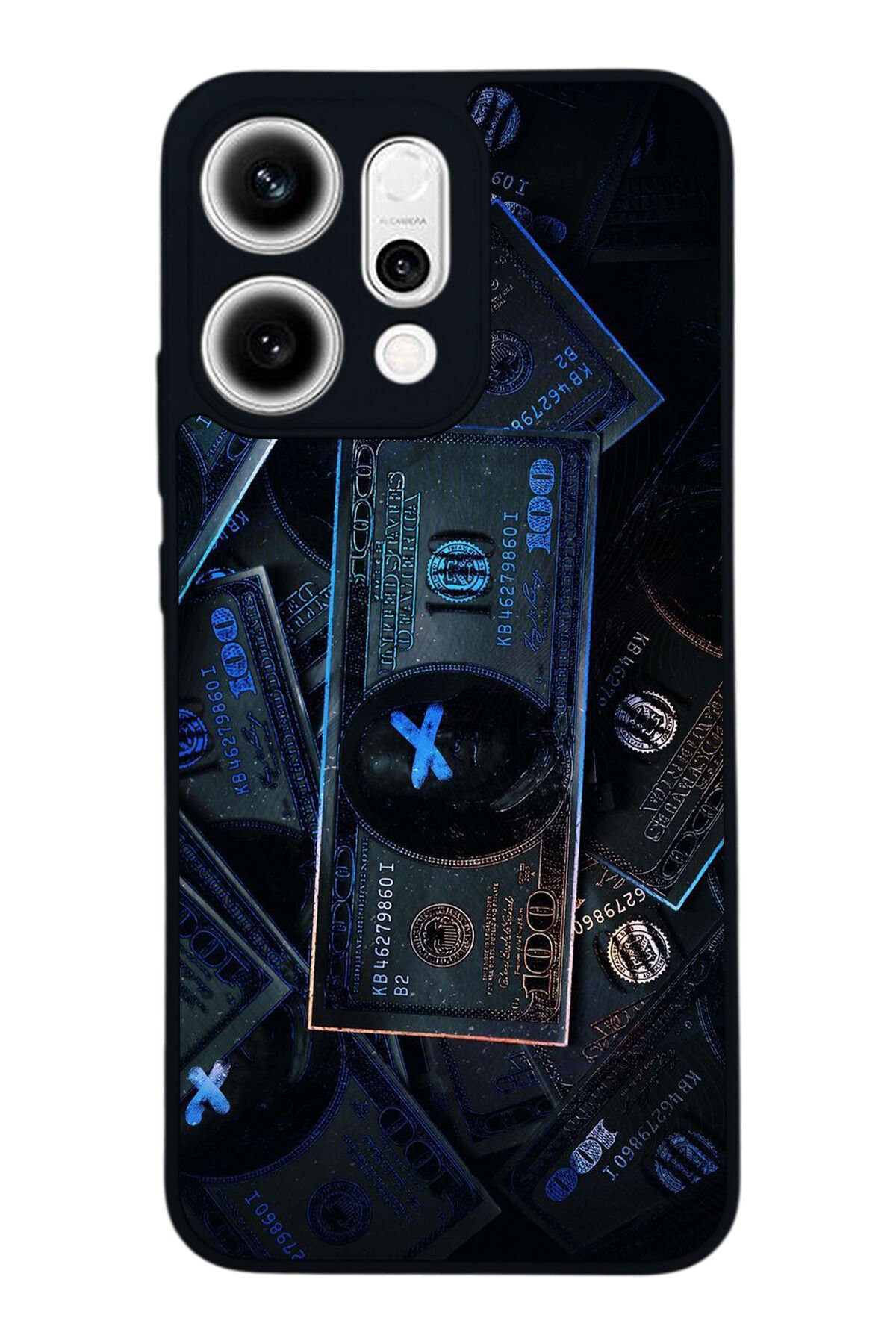 Oppo Reno 14 Uyumlu Para Tasarımlı Glossy Premium Kılıf