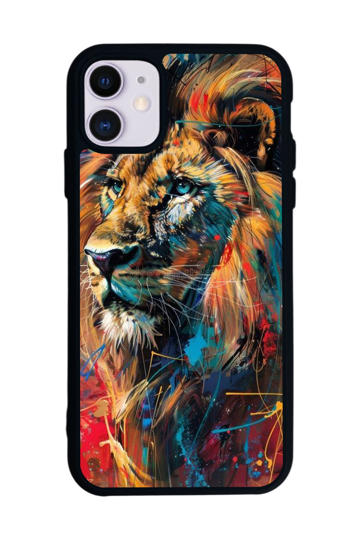 iPhone 11 Uyumlu Aslan Tasarımlı Glossy Premium Kılıf