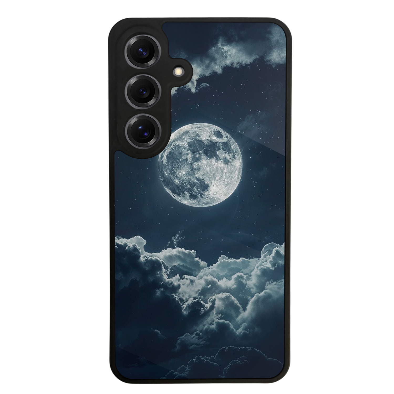 Samsung Galaxy S25 Uyumlu Ay Tasarımlı Glossy Premium Kılıf