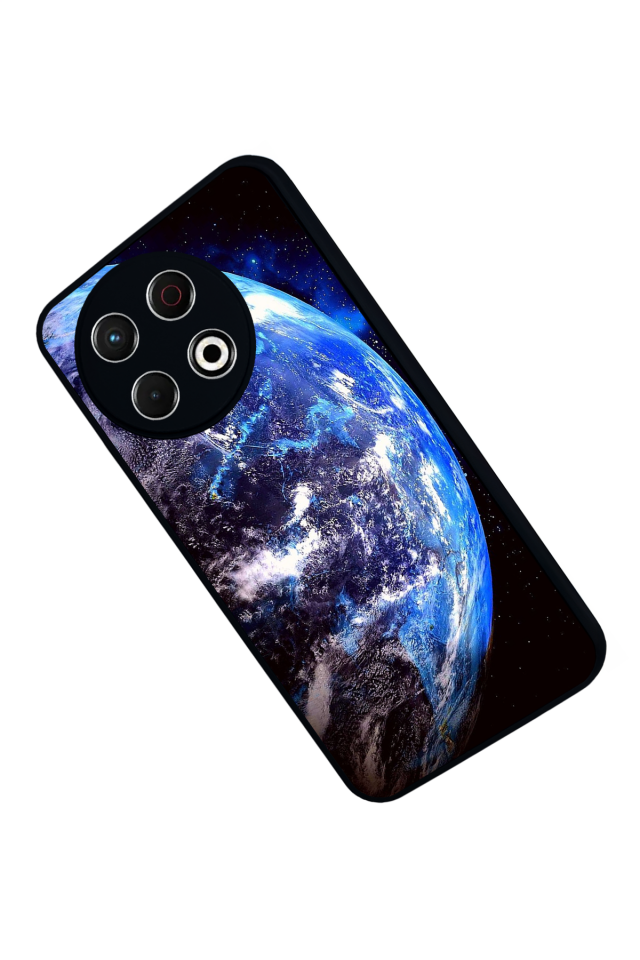 Tecno Spark 30 Pro Uyumlu Ay Tasarımlı Glossy Premium Kılıf