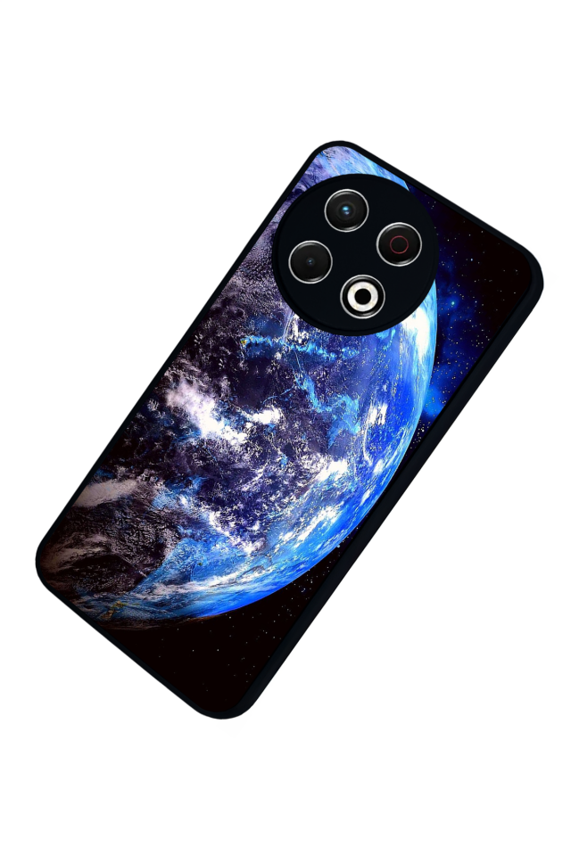 Tecno Spark 30 Pro Uyumlu Ay Tasarımlı Glossy Premium Kılıf