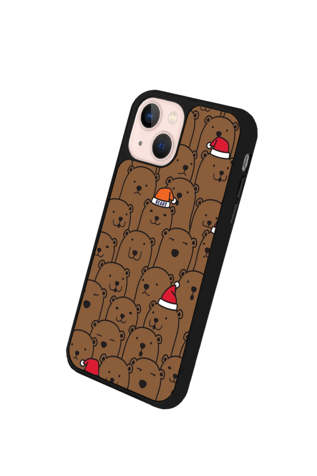 iPhone 13/14 Uyumlu Ayı Tasarımlı Glossy Premium Kılıf