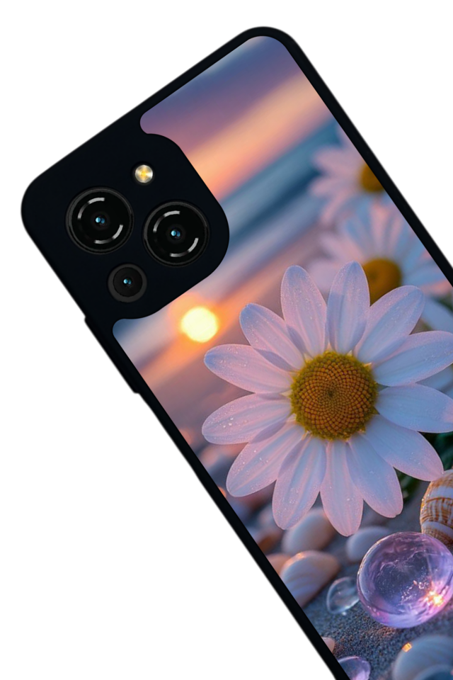 Reeder S23 Pro Max Uyumlu Cicek Tasarımlı Glossy Premium Kılıf