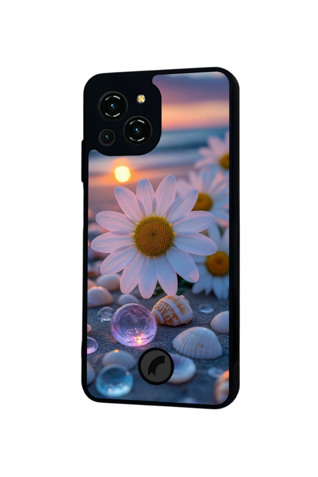 Reeder S23 Pro Max Uyumlu Cicek Tasarımlı Glossy Premium Kılıf