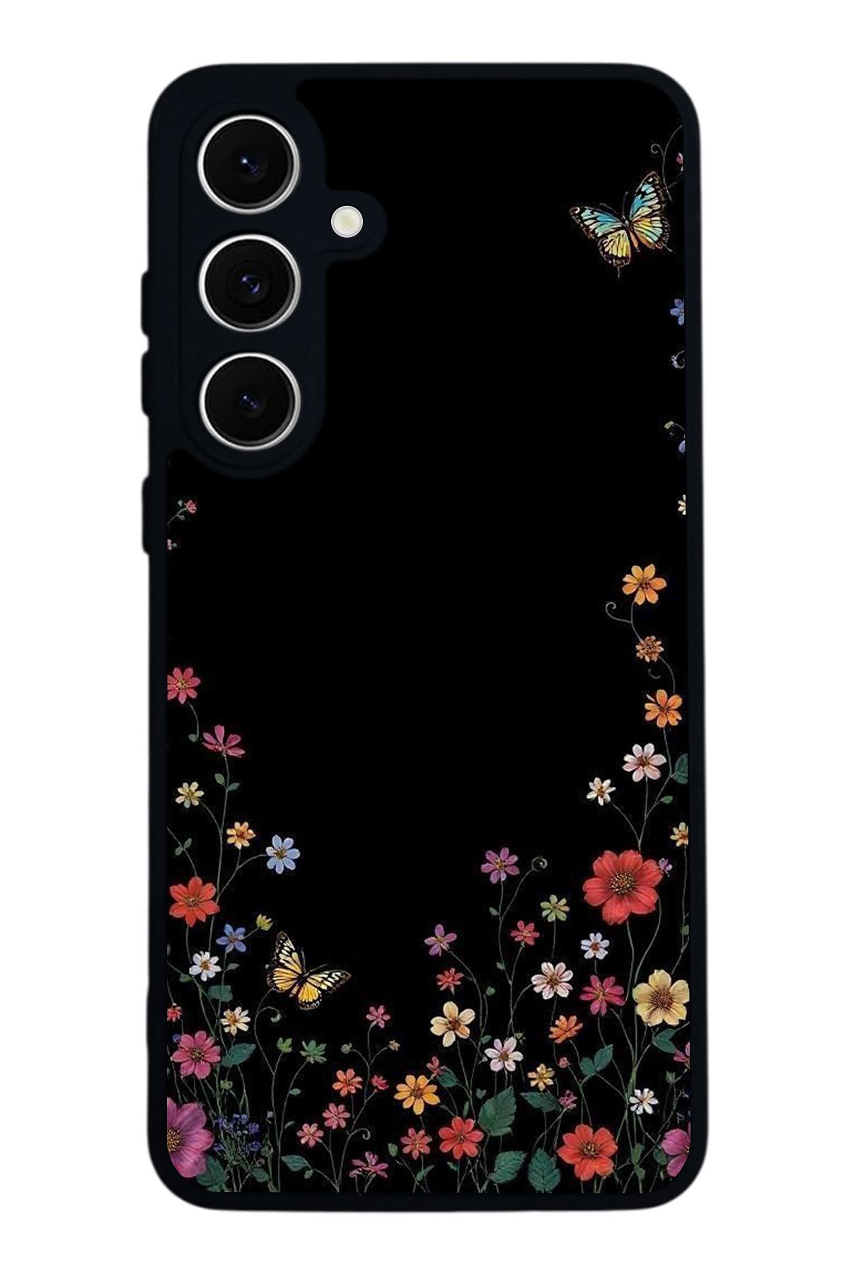 Samsung Galaxy S24 FE Uyumlu Floral Tasarımlı Glossy Premium Kılıf