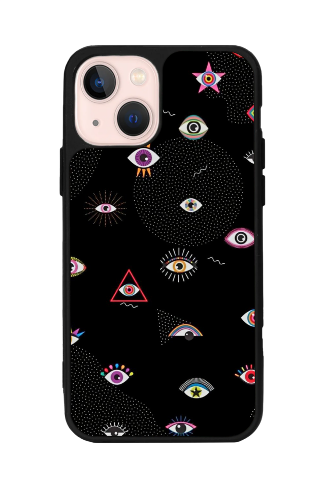 iPhone 13/14 Uyumlu Göz Tasarımlı Glossy Premium Kılıf