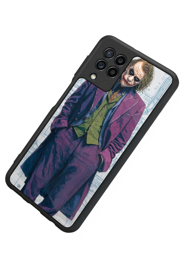 Samsung Galaxy M32 Uyumlu Joker Tasarımlı Glossy Premium Kılıf