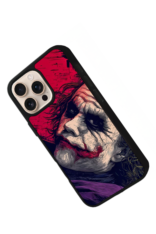 iPhone 15 Pro Max Uyumlu Joker Tasarımlı Glossy Premium Kılıf