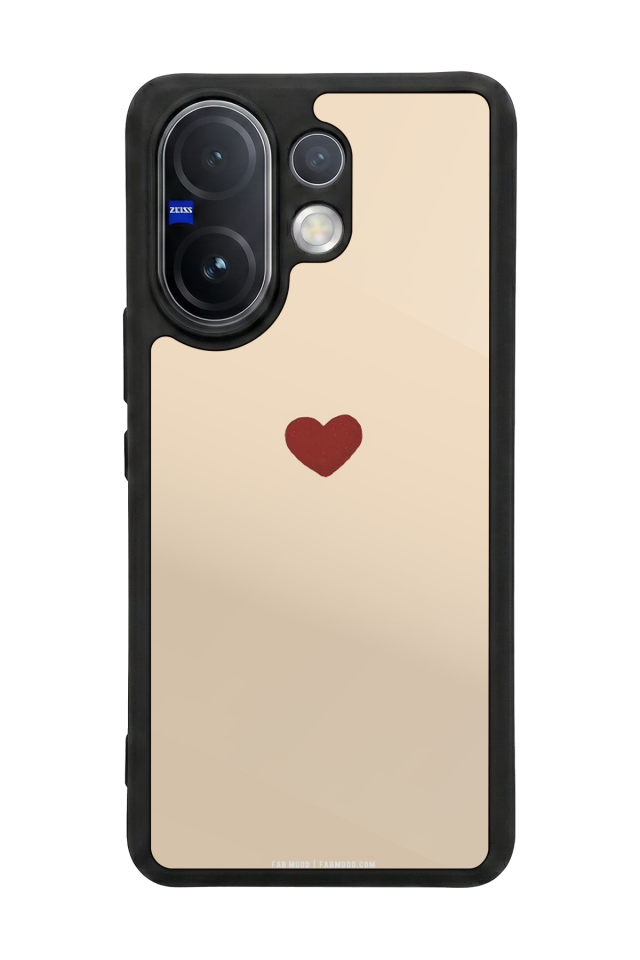 Vivo V60 Uyumlu Kalp Love Tasarımlı Glossy Premium Kılıf